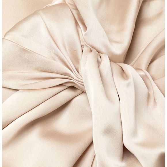 Fame and Partners Anita Draped Dress in Champagne - Picture 4 of 11